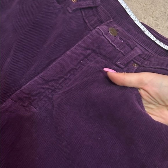 Dark Purple Corduroy Men Pants - Picture 7 of 9
